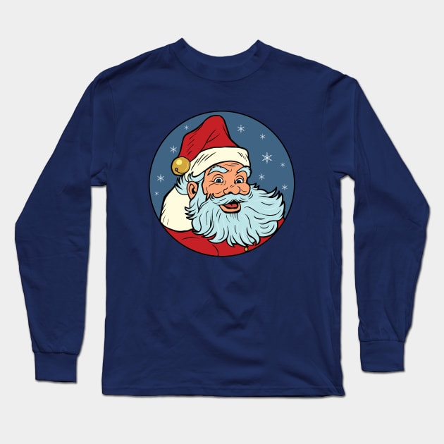 Pop Art Santa Long Sleeve T-Shirt by valentinahramov